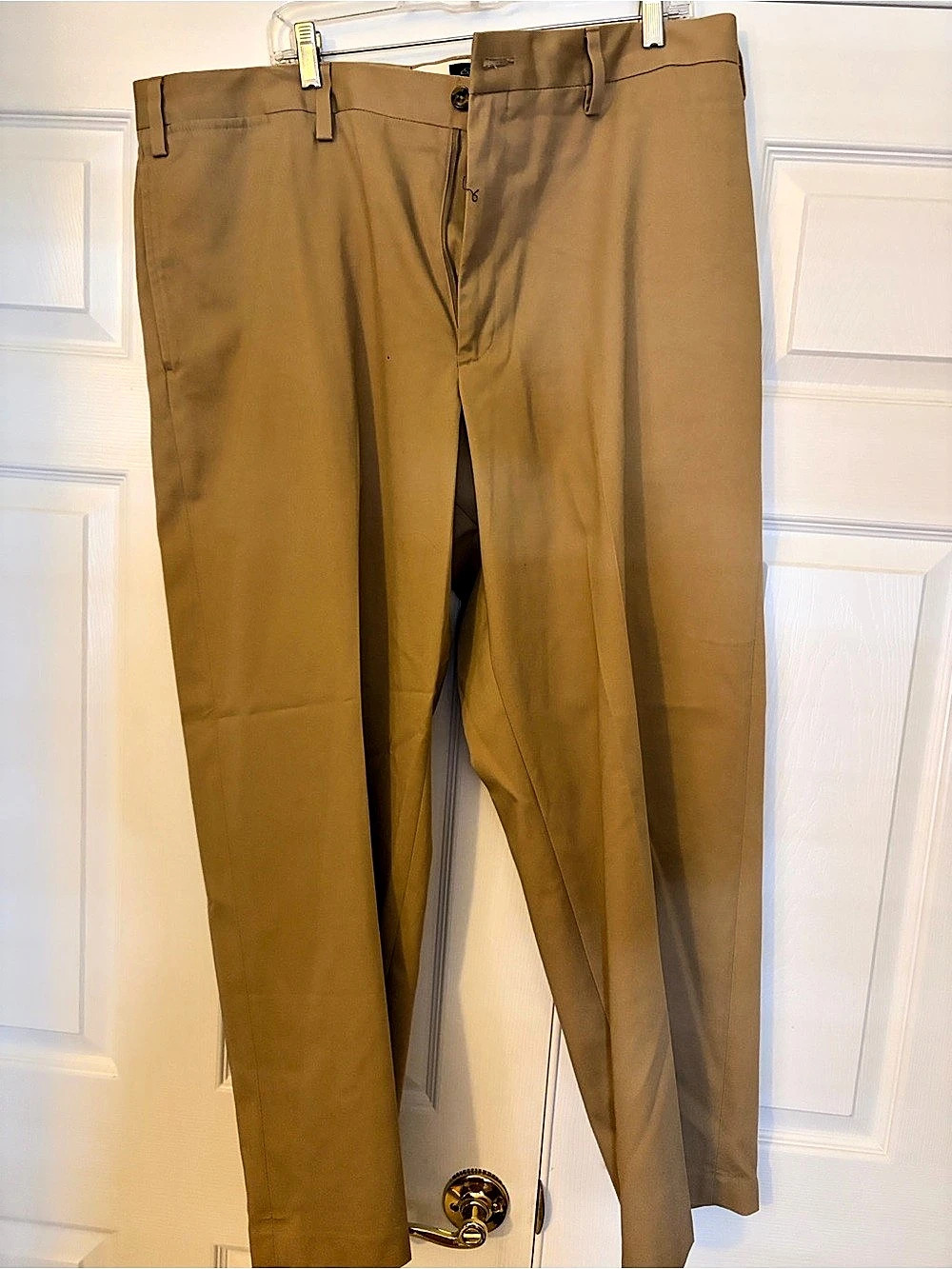 Eddie Bauer Classic Fit Cotton Trousers Brown Waist 40X30